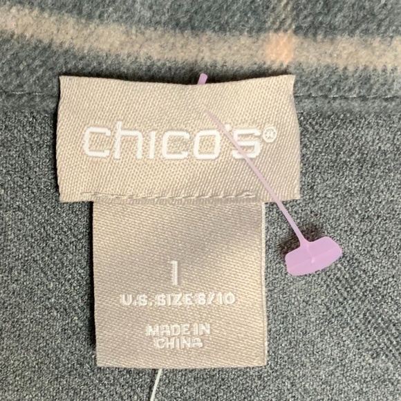 NWT CHICO’S WOMAN’S CAPE COAT SIZE 1 M8 - Picture 5 of 9